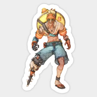 Junkrat as Beachrat, Overwatch Sticker